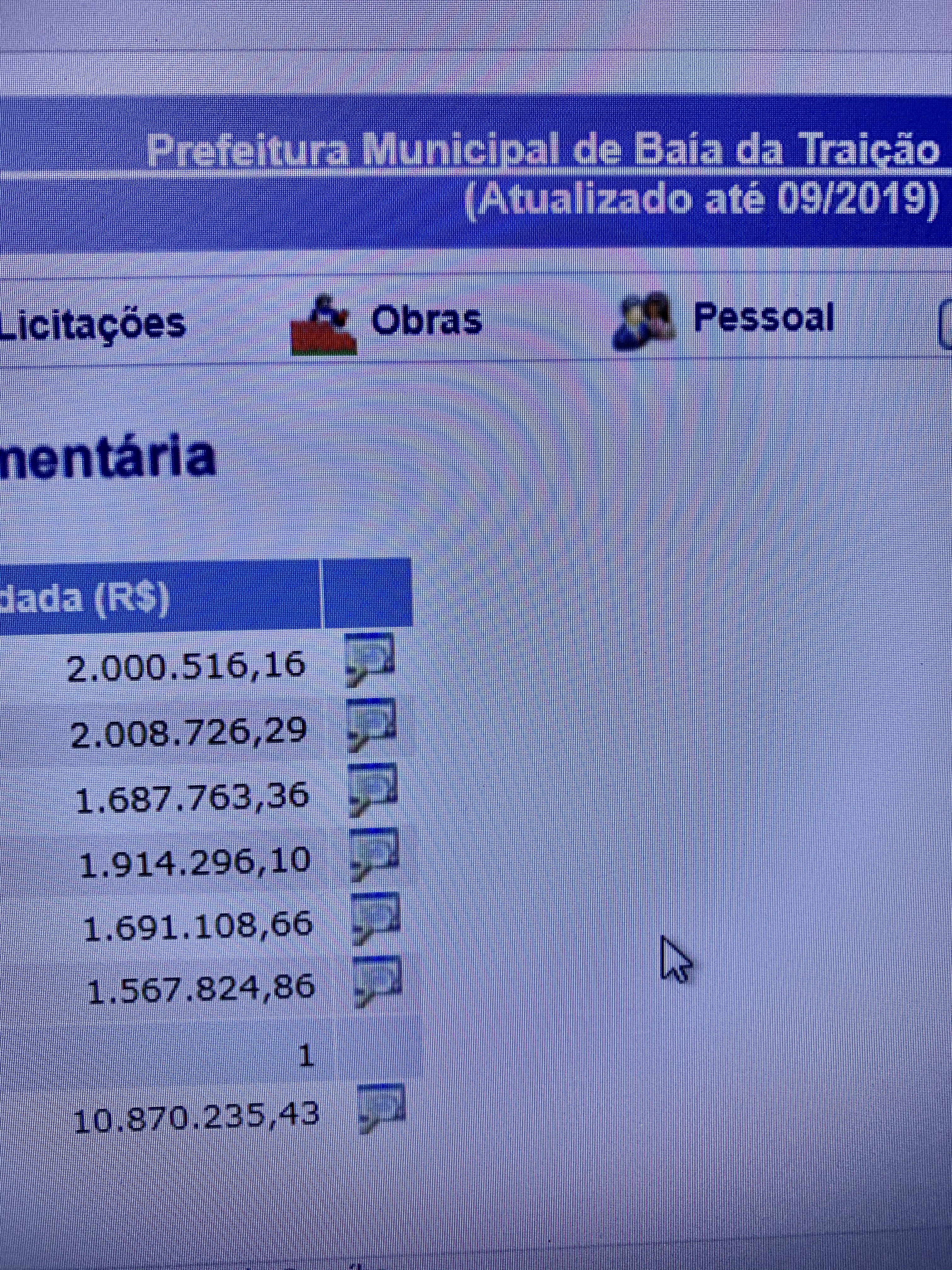 traiçao Baia de Traição pode encerrar 2019 como a prefeitura que mais recebeu da sua região  recursos do FPM que podem chegar a 20 Milhões de reais