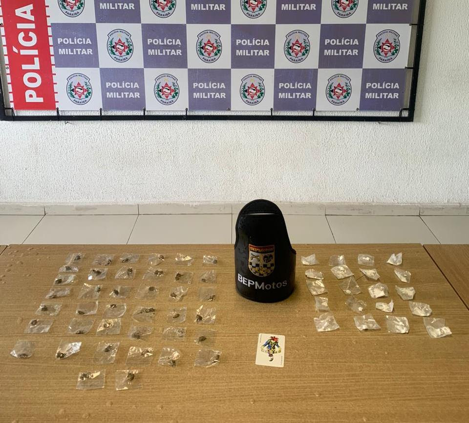 66 Polícia prende suspeito de tráfico com quase 60 porções de drogas em João Pessoa