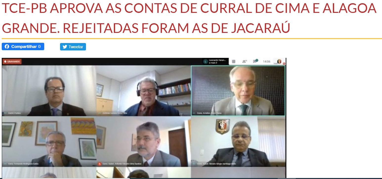 Captura de tela 2020-curral Aprovação das contas da prefeitura de Curral de Cima mostra que a oposição mentiu o tempo todo