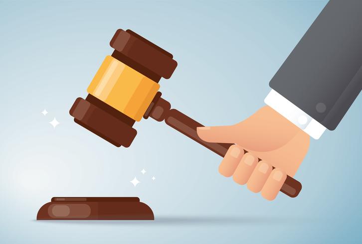 hand-holding-judge-wood-hammer-background-concept-of-justice-vector Tj decide que prefeitura de Sousa deve fazer a entrega de medicamento a paciente portadora de embolia pulmonar