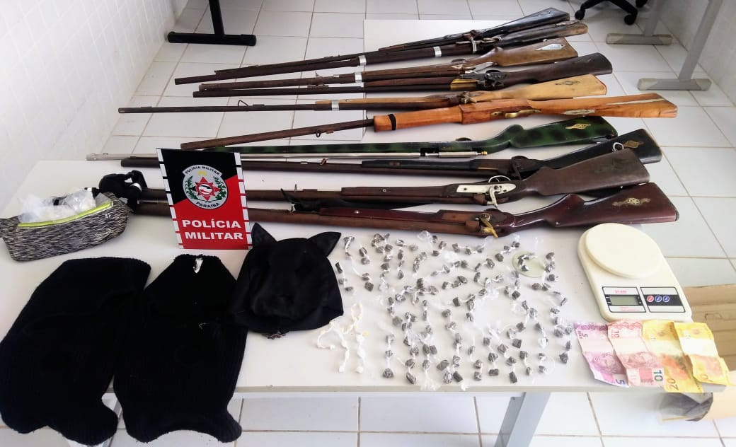 unnamed (1) Polícia apreende 10 armas de fogo em casa utilizada pelo tráfico em Mari
