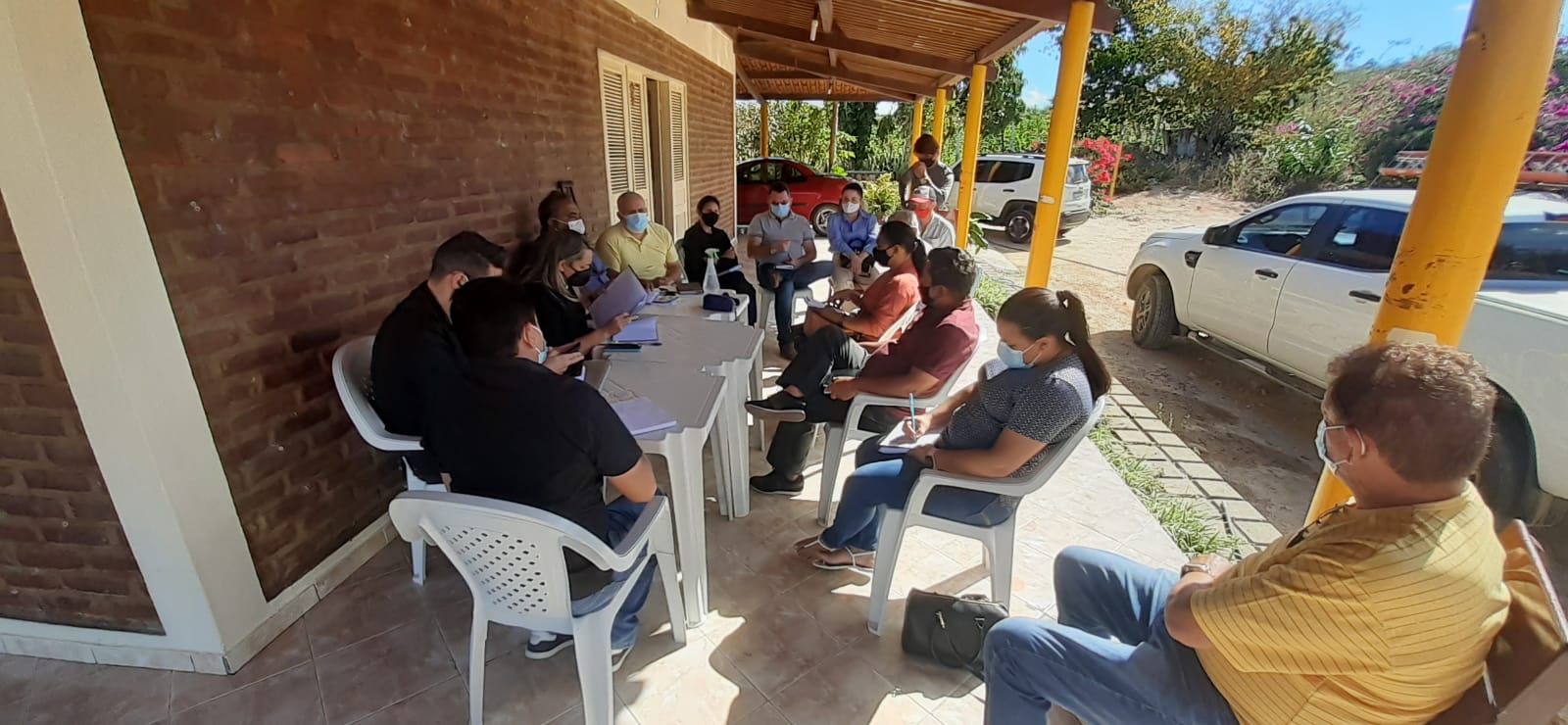 WhatsApp Image 2021-08-03 at 20.00.26 Prefeito de Monte Horebe Marcos Eron-MDB, mantém calendário de reunião de planejamento com equipe de Secretários, Sub-Secretarios e técnicos.