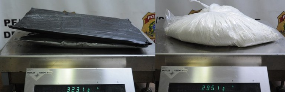 PF prende três pessoas tentando embarcar com droga para Europa e África