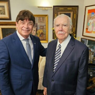 Em Brasília, presidente da FIEPB, Cassiano Pascoal Pereira Neto cumpre agenda na CNI e visita ex-presidente do Brasil, José Sarney