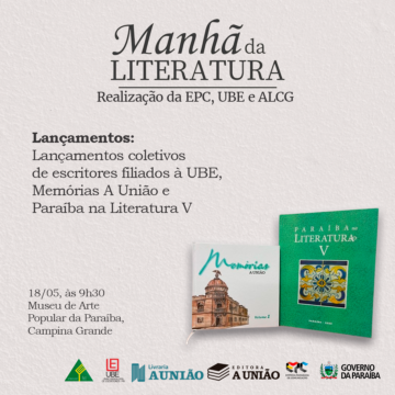 Em Campina Grande: evento promove ‘Manhã da Literatura’ neste sábado (18)
