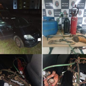 PM frustra violação de cofre de posto de combustível na capital