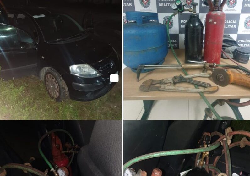 PM frustra violação de cofre de posto de combustível na capital