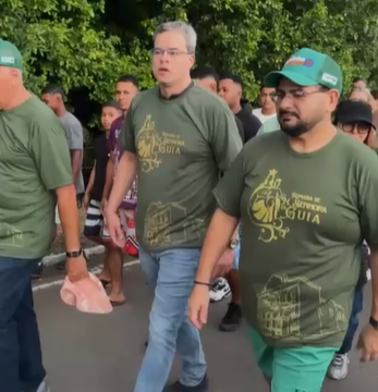 George Morais prestigia Romaria de Nossa Senhora da Guia ao lado do presidente da Câmara de Lucena, Mersinho da UP