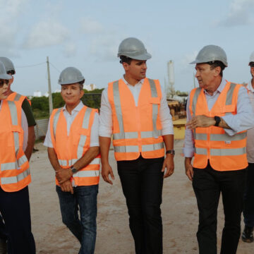 Lucas Ribeiro inspeciona obra da Ponte do Futuro, que atinge 50% de conclusão e projeta desenvolvimento da região